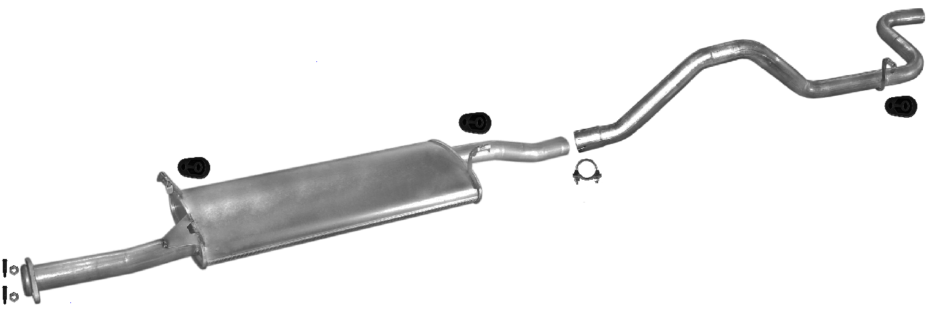 FORD TRANSIT BUS 2.5 D 70/80HP 1991-1994 Silencer Exhaust System ...