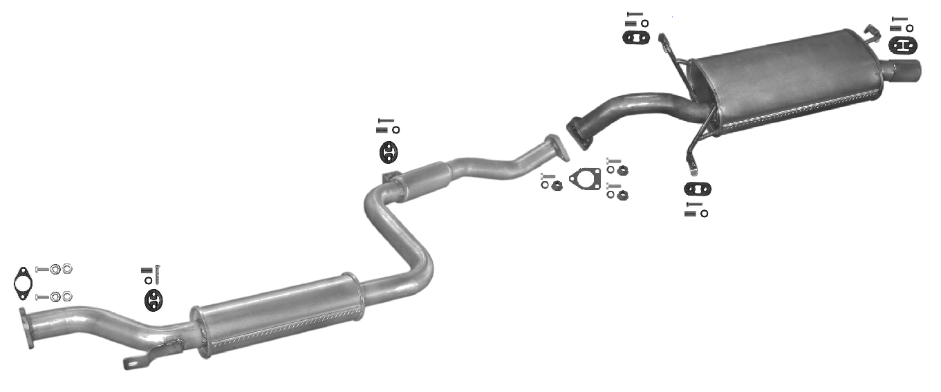 2001 volvo s40 exhaust system