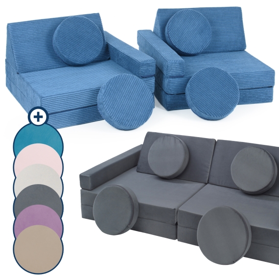 Canapé modulaire multifonctionnel de blocs en mousse pour les enfants 