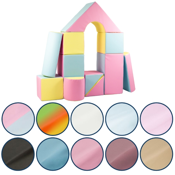 11 pcs coloured,building blocks, soft,foam,children,kids, toy,nursery,playgroup
