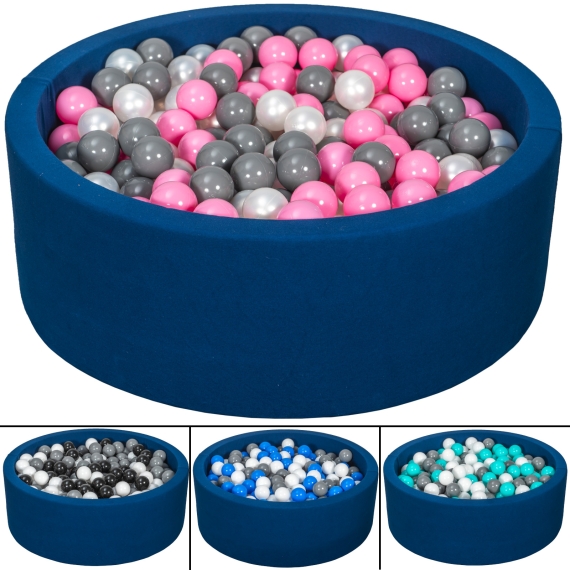 Navy blue ball pit + 450 balls