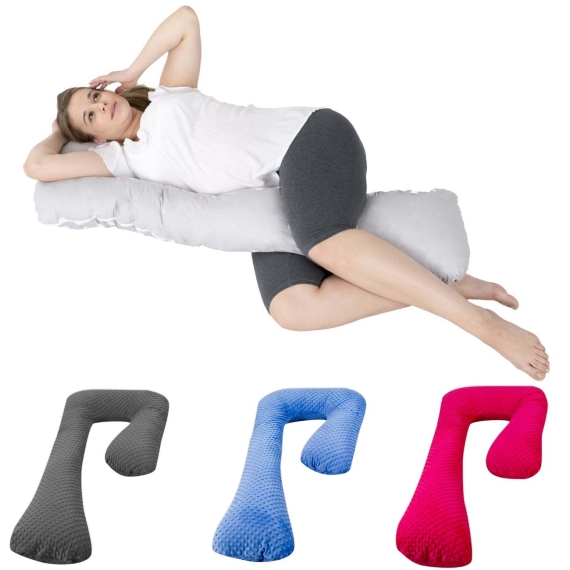 Maternity/pregnancy/nursing support body pillow, cushion, minky fabric “7”